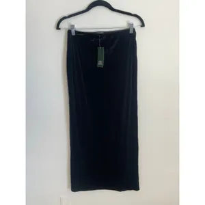 Wild Fable‎ black velvet maxi skirt NWT size XS thumbnail 4