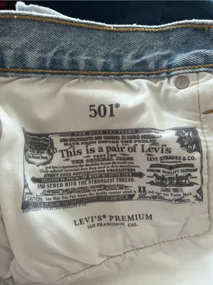 Levi's 501 Original Cutoff Denim Shorts 32 Light Wash Distressed Western Cowgirl thumbnail 7