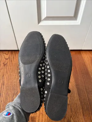a new day Black Studded Mary Jane Flats size 8 New thumbnail 7