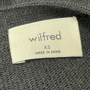 Aritzia Wilfred Utopia 100% Merino Wool Black Long Sleeves Sweater Dress Size XS thumbnail 4