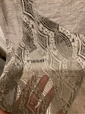 Apt. 9 Light Gray Embroidered Hem Midi Skirt thumbnail 2