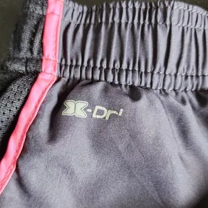RBX Womens Running Shorts Gray Pink‎ X-Dri Mesh Trim Athletic Size M thumbnail 4