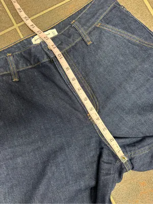 Abercrombie & Fitch High Rise Wide Leg Denim Jeans Blue Curve Love 27 LONG TALL thumbnail 9