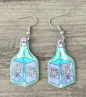 Handmade “Boy Tears” Dangle Earrings thumbnail 1