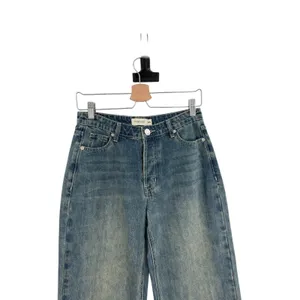 Tiger Mist Baggy‎ Wide Leg Jeans Mid Rise Blue Wash Straight Denim XS thumbnail 2