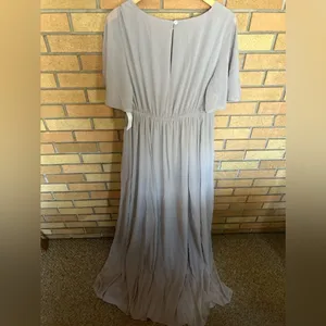 Show Me Your Mumu Emily Empire Maxi Dress Dove Grey Size 1X NEW NWT thumbnail 6