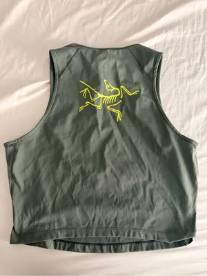 Arcteryx green athletic cropped tank large thumbnail 2