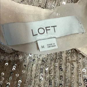 LOFT Sparkling Beige Sequin Camisole thumbnail 4