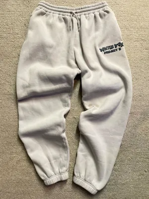 White Fox Project 5 Light Gray sweatpants with Logo size medium thumbnail 1