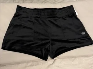 Y2K Style Juicy by Juicy Couture Black Velour Lounge Shorts NWT - L thumbnail 3