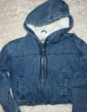 Denim zipper jacket Blue thumbnail 1