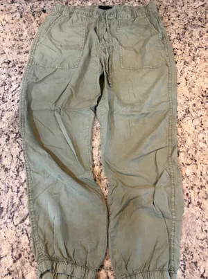 Sanctuary Sage Green Lighweight Joggers Size L thumbnail 1