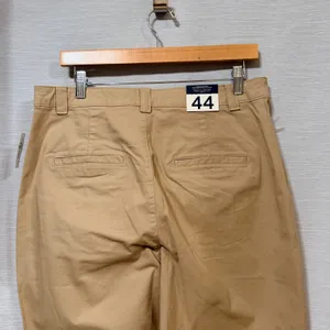 Gap Everyday Straight Khaki Pants Tan Beige Mid Rise Stretch Size 12 815869-05 thumbnail 4
