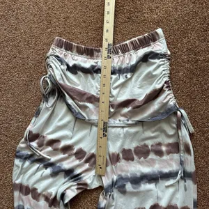 Wide Leg Pants W/Skirt Women’s XL Tie Dye Side Cinch Resort Vaca Ready Boho thumbnail 7