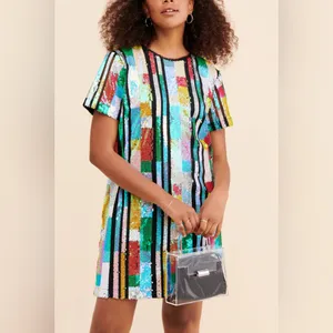 NEW Endless Rose Multi-Color Sequin Dress – Size Medium thumbnail 2