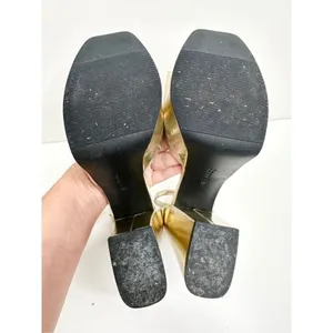 Open Edit Shoes Womens Size 9.5 Gold Kimber Ankle Strap‎ Platform Sandal thumbnail 13