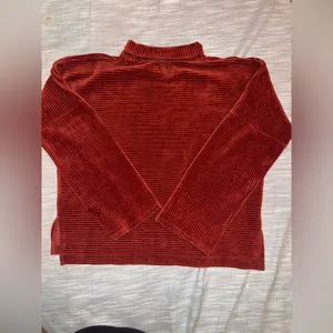 Madewell Texture & Thread Rust Corduroy‎ Mock Neck Top Size S thumbnail 6