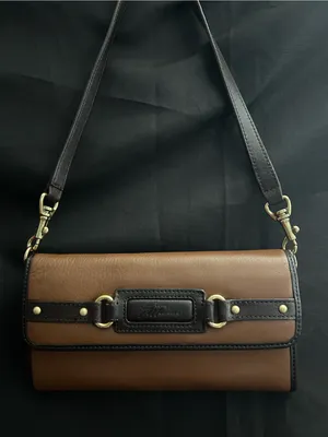 Stone Mountain Brown & Dark Brown Shoulder Clutch Bag thumbnail 1