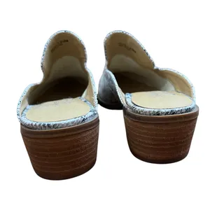 Chinese Laundry Snakeskin Pointed Toe Low Block Heel Mule Slides 7.5 thumbnail 6