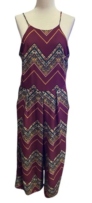 Wrangler multicolor chevron jumpsuit geometric, Aztec-culotte-style size large thumbnail 1