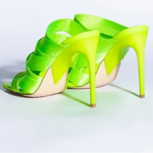 Azaela Wang Mule Sandal Green Size 9 thumbnail 4