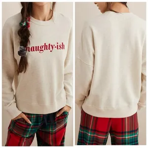 AERIE Naughty-ish Long Sleeve Pullover Crewneck Novelty Sweatshirt Size M thumbnail 2