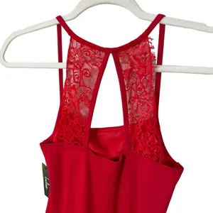 Lulus Dance on the Roof Red Lace Mini Dress Size Small Bodycon Cocktail New thumbnail 7
