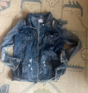 Free Heart Oversized Denim Jacket thumbnail 1