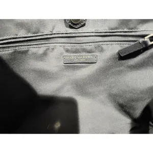 Marc Jacobs Commuter Leather Shoulder Tote Bag Black‎ Gold-Tone Logo Pockets F thumbnail 5