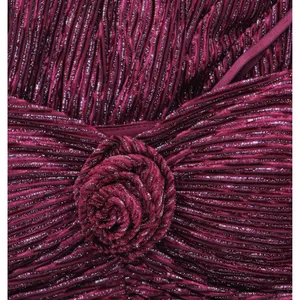 NWT City Studio Velvet Spaghetti Strap Fit Flare Mini Dress Wine Red 7 / 8 thumbnail 9