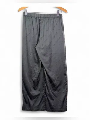 Victoria Secret Women’s Signature Satin Jacquard Black Pajama Set Size M Short thumbnail 15