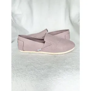 TOMS Woman’s Pink Canvas Slip On Flats Shoes Size 9.5 thumbnail 7