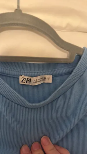 ZARA Ruffle Sleeve Top thumbnail 3