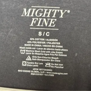 Mighty Fine Short Sleeve Distressed Graphic Tee with Trust Yourself Print Sz S thumbnail 3