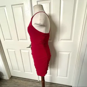 Fashion magazine red cocktail dress thumbnail 3