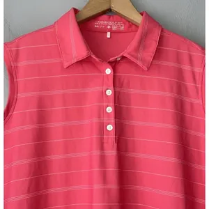 Nike Golf Sleeveless Polo Shirt Womens Size XL Pink Sporty Preppy Tennis Dri Fit thumbnail 2