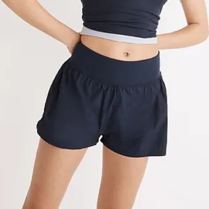 Madewell MWL Running Athletic Shorts‎ Activewear Twilight Navy Blue Size XL thumbnail 1