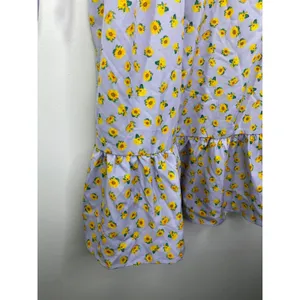 Shein X Womens Purple Sunflower Babydoll‎ Mini Dress Size S Sweetheart Sundress thumbnail 3