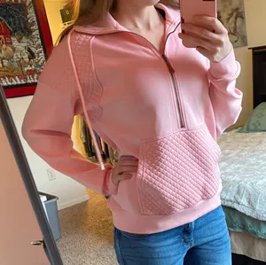 Half Zip Sweater Pink thumbnail 1