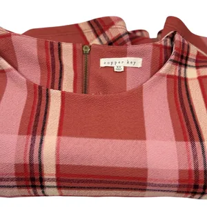 Copper Key‎ Plaid Fit-and-Flare Dress XS thumbnail 5