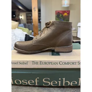 Josef Seibel Sienna Ankle Boots Women's 37 6.5 US Leather Booties‎ Olive Brown thumbnail 2