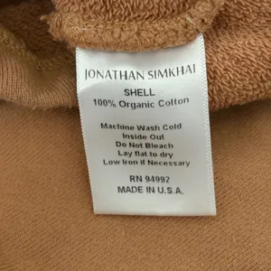 Jonathan Simkhai Standard Evie Shorts Cashew Organic Cotton Relaxed thumbnail 6