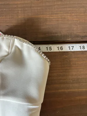 PrettyLittleThing cream diamante detail playsuit Romper Bride to be size 2 thumbnail 7
