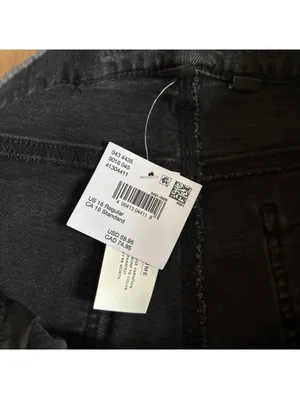 American Eagle NWT Women's Black Blaze Stirigid Stovepipe Jeans Size 16 / 33W thumbnail 8