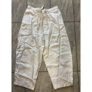 Madewell Pants Womens XL Linen Drawstring Elastic Waist Cropped Lightweight Casu thumbnail 4