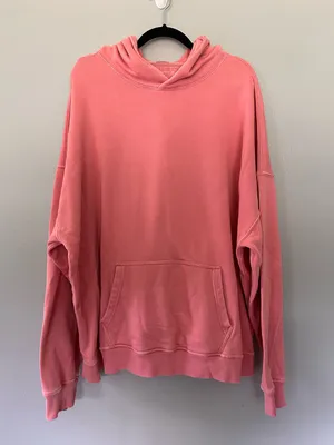 Abercrombie & Fitch Oversized Hoodie Sweatshirt Pink Coral XXL thumbnail 5