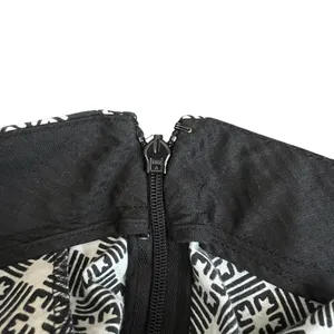Tory Burch Women’s Callie Jaquard Seamed Black Ivory Mid Rise Cropped Pants Sz 8 thumbnail 10
