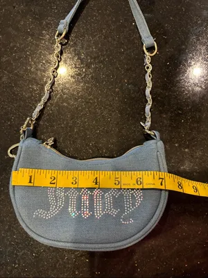 Juicy Couture Kids Mini Blue Denim Hobo Bag thumbnail 8