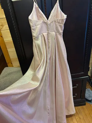 B. Smart Pink Sparkly Prom Dress thumbnail 6