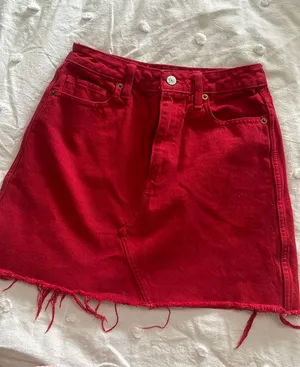 Red Abercrombie Skirt thumbnail 1